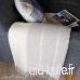 Linen & Cotton Plaid  Couverture en Laine  Couvre-Lit de Luxe Anna - 100% Laine Merinos 140 x 200cm Beige/Blanc de Lait - B01H442TRG